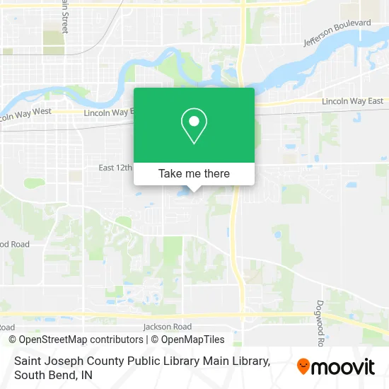 Saint Joseph County Public Library Main Library map
