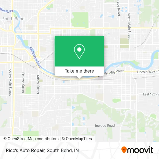 Rico's Auto Repair map