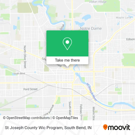 St Joseph County Wic Program map