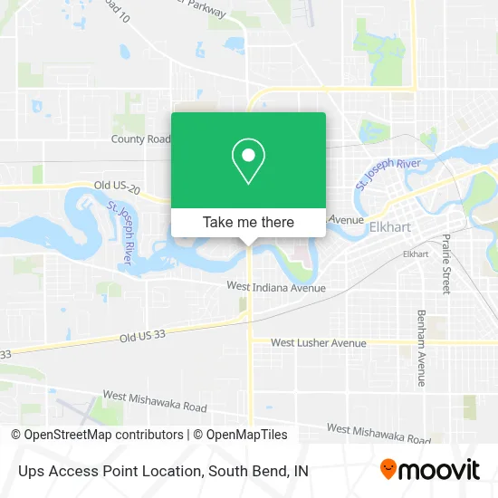 Ups Access Point Location map