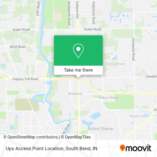 Ups Access Point Location map