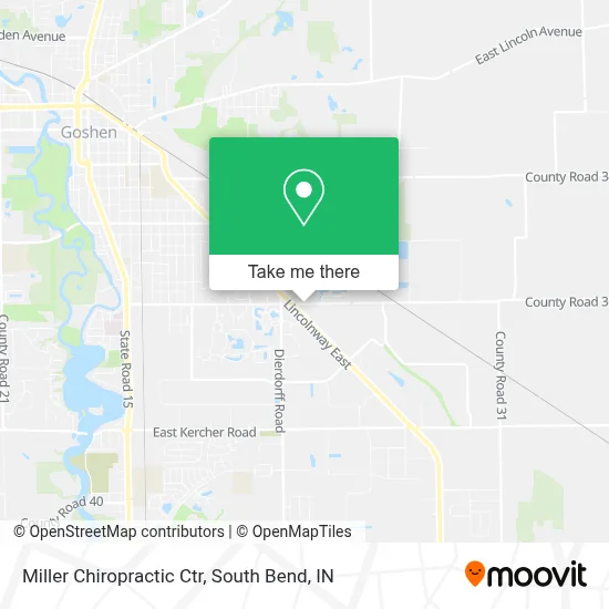 Miller Chiropractic Ctr map