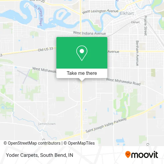 Yoder Carpets map
