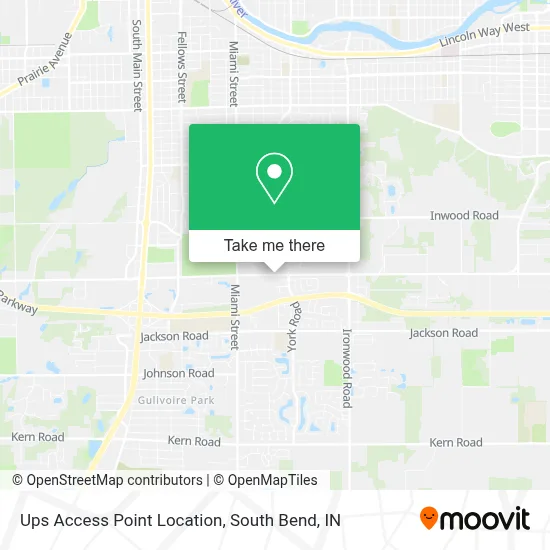 Ups Access Point Location map
