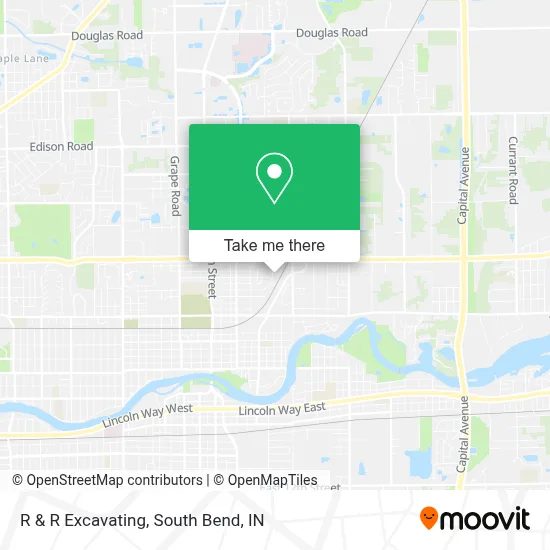 R & R Excavating map