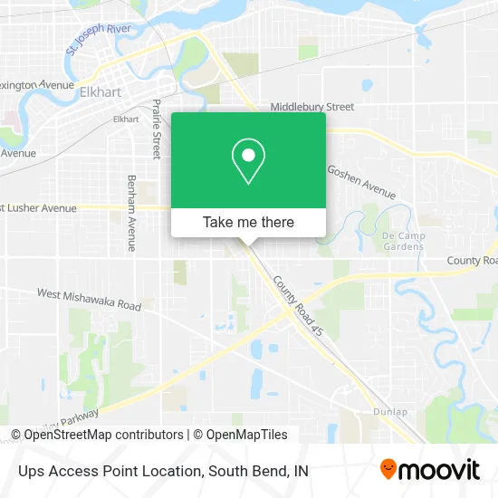 Ups Access Point Location map