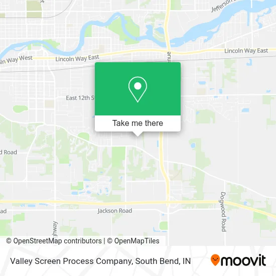 Valley Screen Process Company map