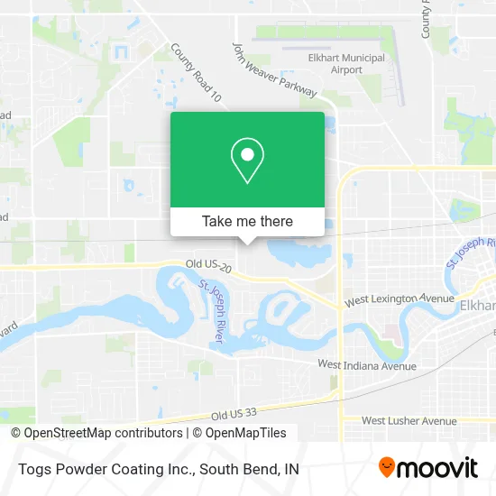 Togs Powder Coating Inc. map