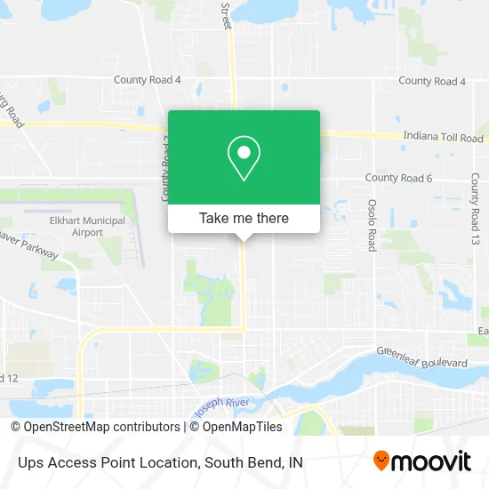 Ups Access Point Location map