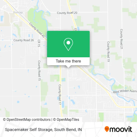Spacemaker Self Storage map