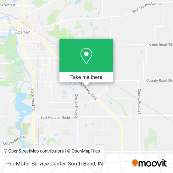 Pro-Motor Service Center map