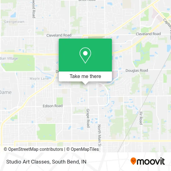 Studio Art Classes map