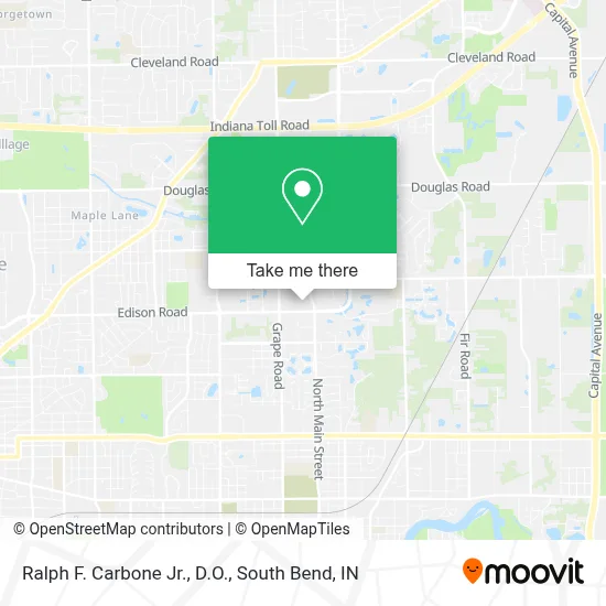 Ralph F. Carbone Jr., D.O. map