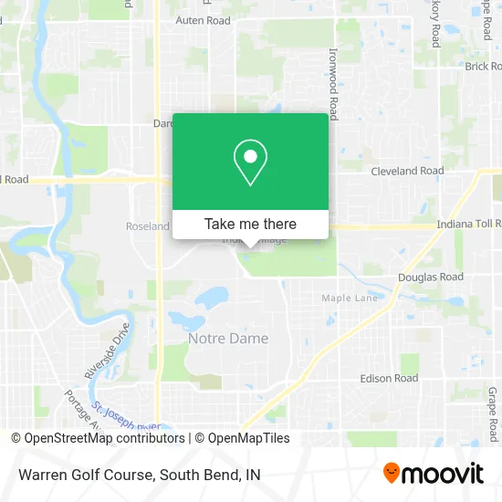 Warren Golf Course map