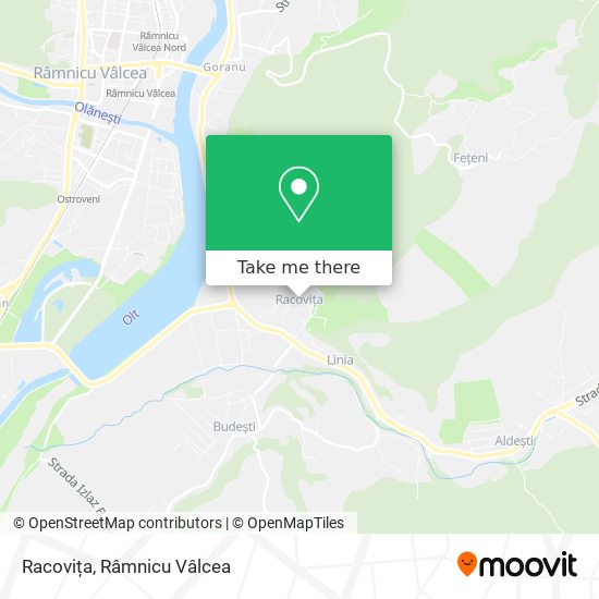 Racovița map