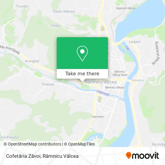Cofetăria Zăvoi map