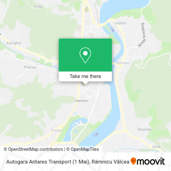 Autogara Antares Transport (1 Mai) map