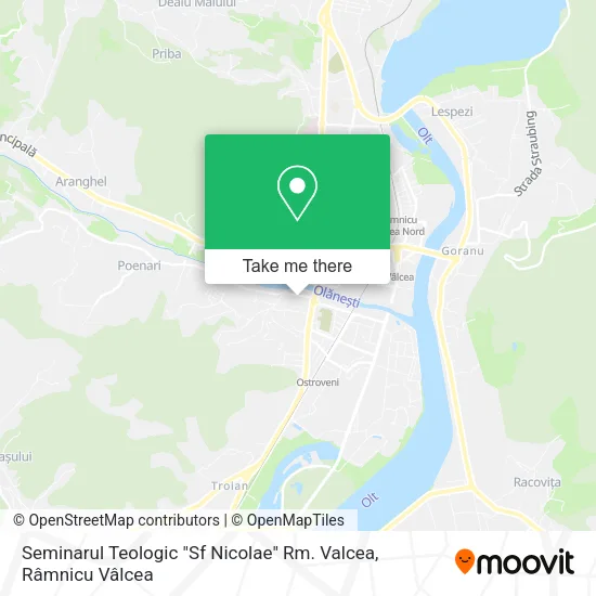 Seminarul Teologic "Sf Nicolae" Rm. Valcea map