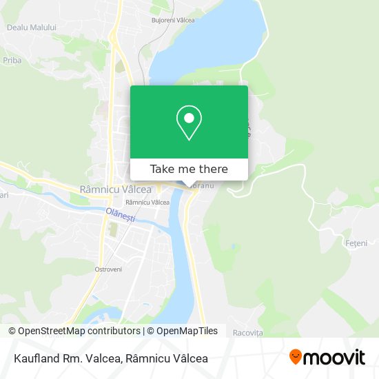 Kaufland Rm. Valcea map