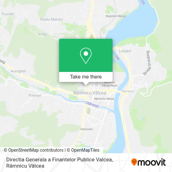 Directia Generala a Finantelor Publice Valcea map