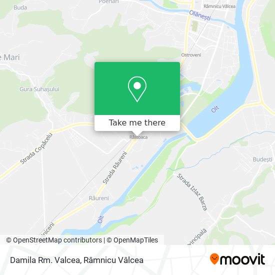 Damila Rm. Valcea map