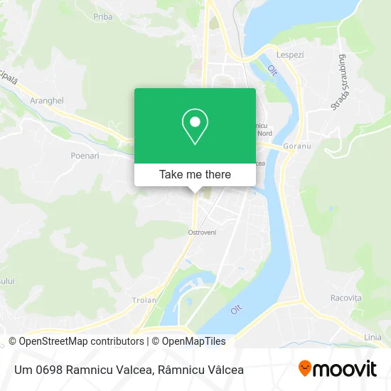 Um 0698 Ramnicu Valcea map