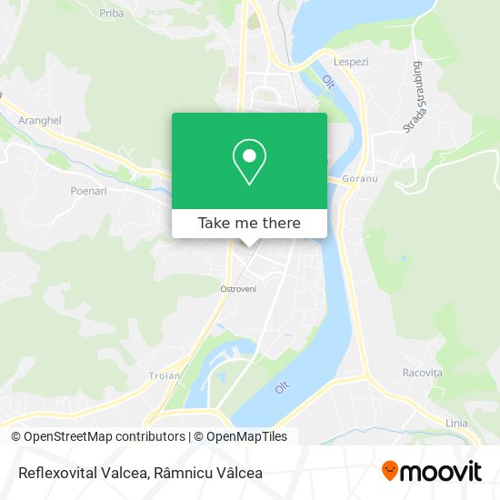 Reflexovital Valcea map