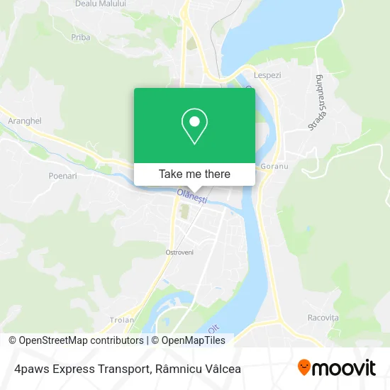 4paws Express Transport map