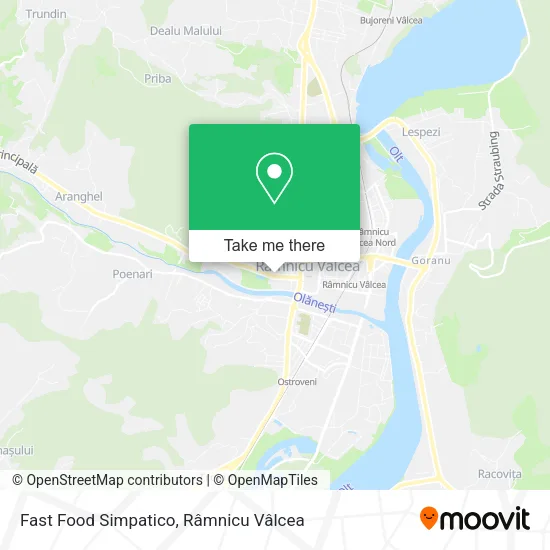 Fast Food Simpatico map