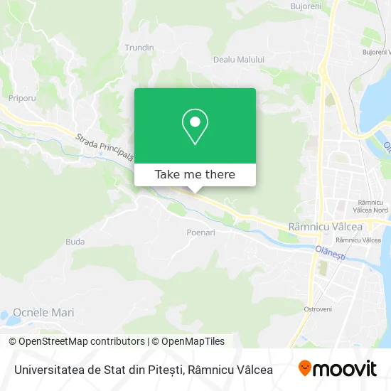 Universitatea de Stat din Pitești map