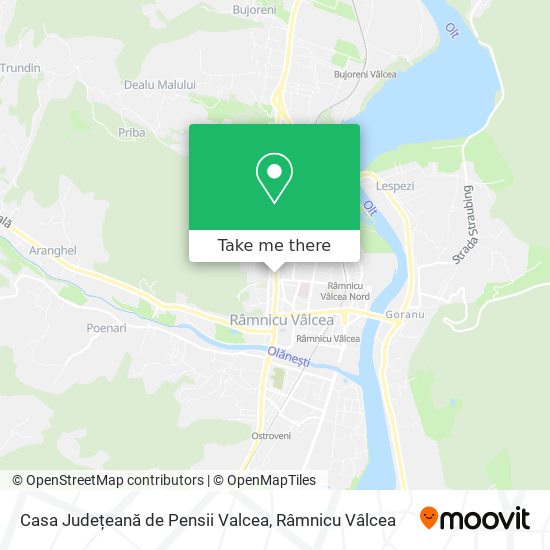 Casa Județeană de Pensii Valcea map