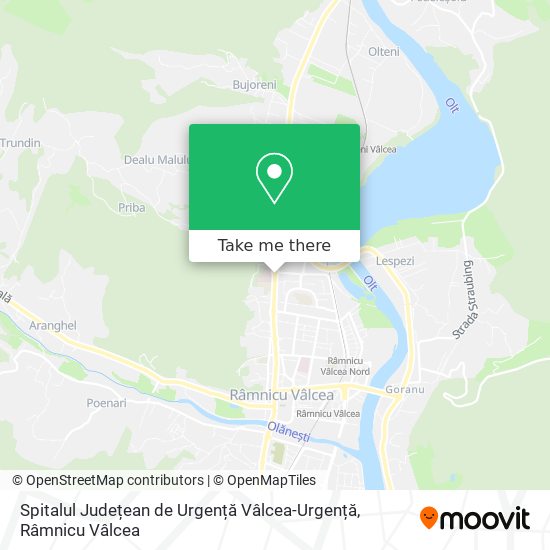 Spitalul Județean de Urgență Vâlcea-Urgență map