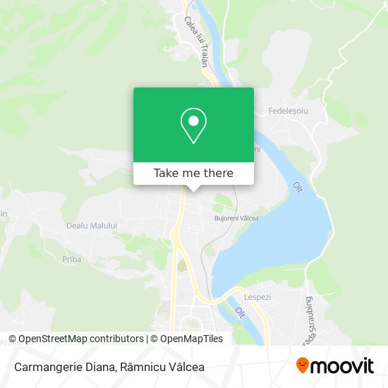 Carmangerie Diana map