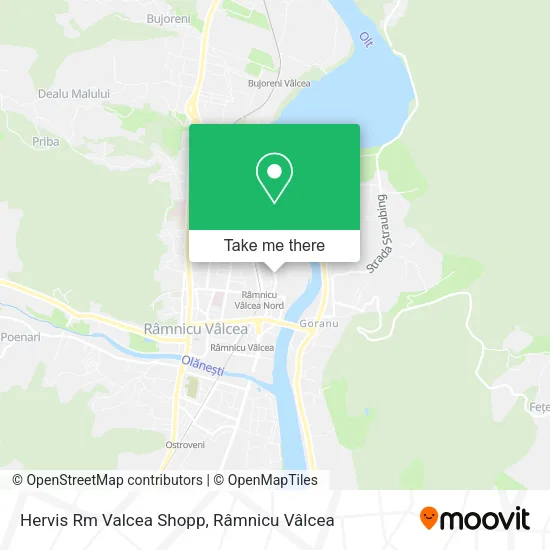 Hervis Rm Valcea Shopp map