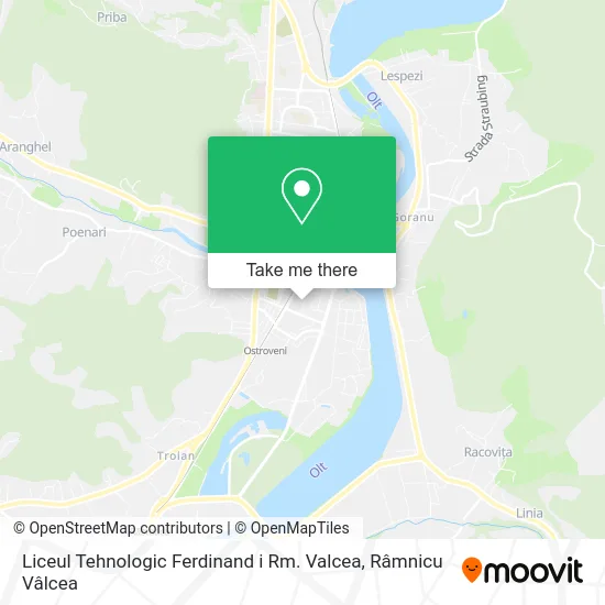 Liceul Tehnologic Ferdinand i Rm. Valcea map