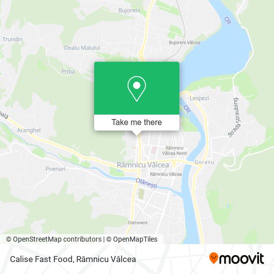 Calise Fast Food map