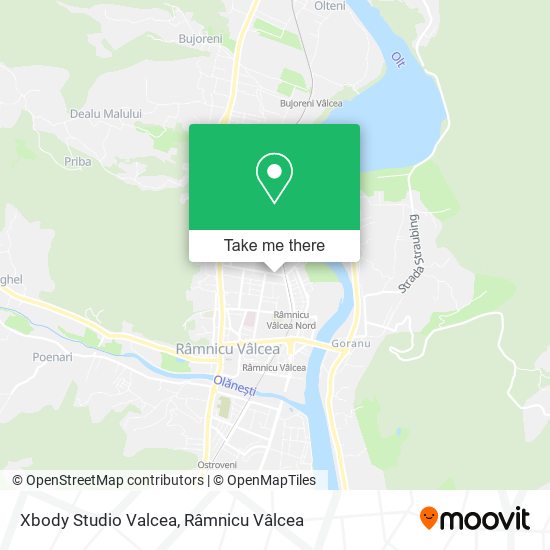Xbody Studio Valcea map