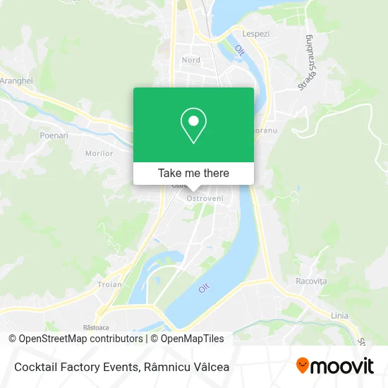 Cocktail Factory Events map