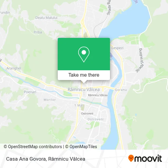 Casa Ana Govora map