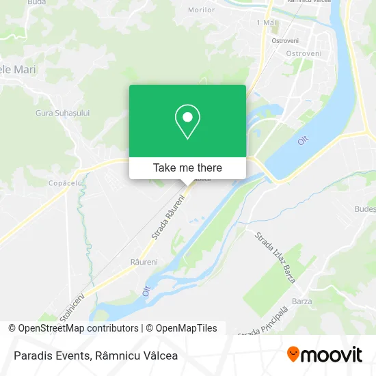 Paradis Events map