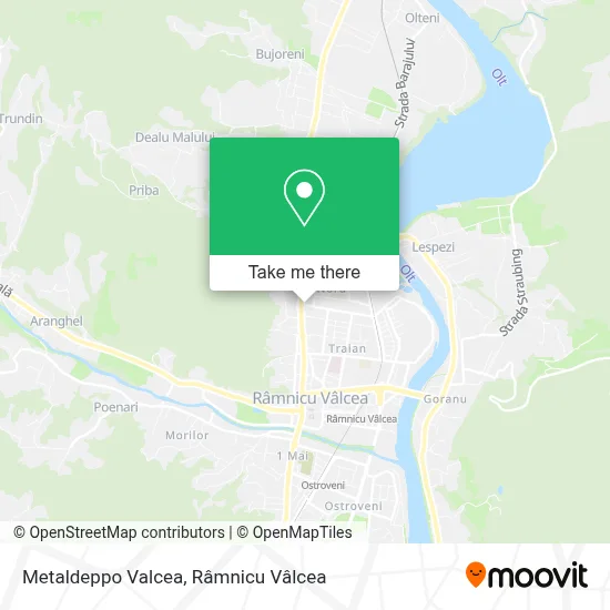 Metaldeppo Valcea map