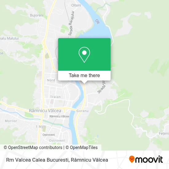 Rm Valcea Calea Bucuresti map