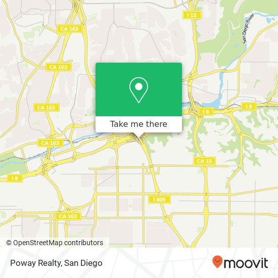 Poway Realty map