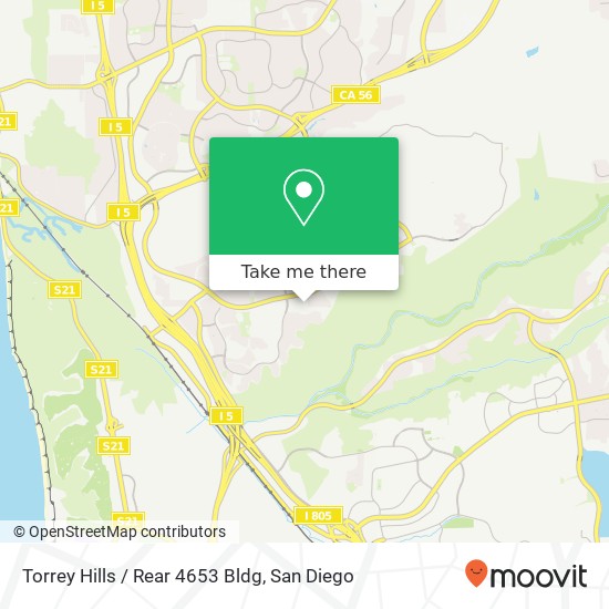 Torrey Hills / Rear 4653 Bldg map