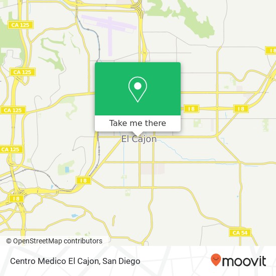 Centro Medico El Cajon map