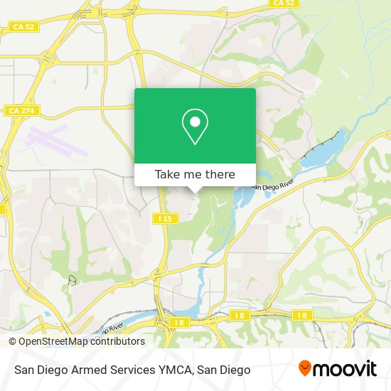 San Diego Armed Services YMCA map