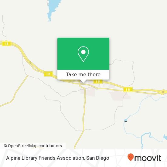 Alpine Library Friends Association map