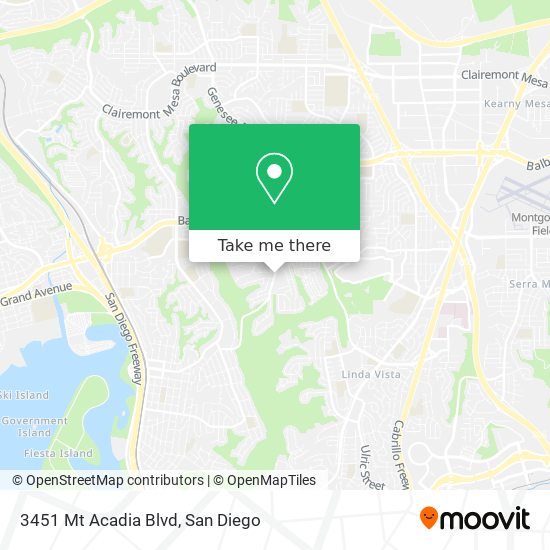 Mapa de 3451 Mt Acadia Blvd