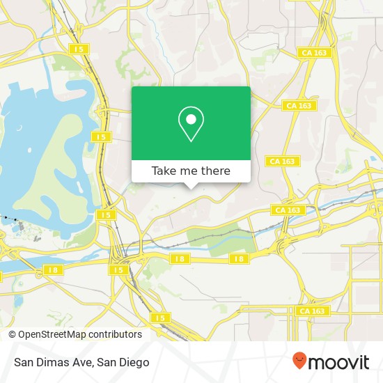 Mapa de San Dimas Ave
