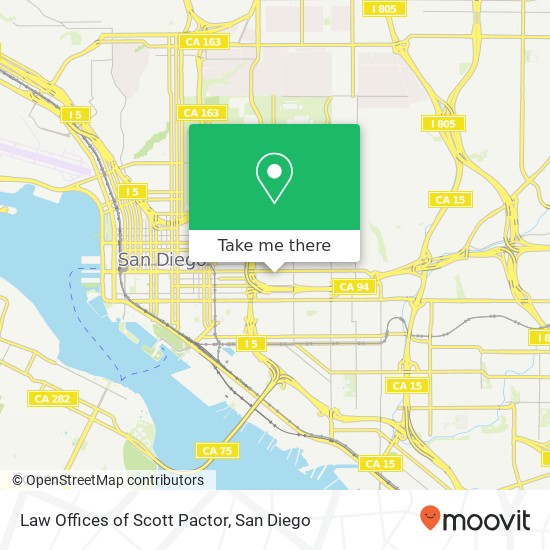Mapa de Law Offices of Scott Pactor